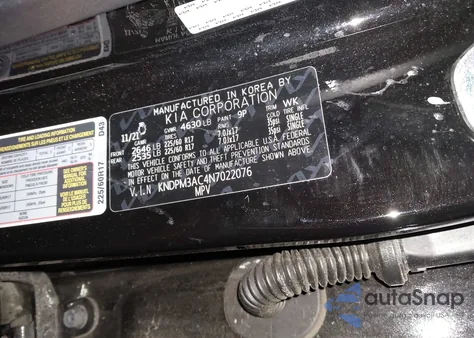 2022 Kia Sportage Lx из США, поврежденный, VIN KNDPM3AC4N7022076